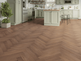 Oakleigh Deluxe 12mm Herringbone Romsey Laminate Flooring By Canopy Flooring