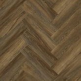 Texas Oak Dark Brown 82871 Vinyl Flooring (VFHBU40374) Herringbone Unizip