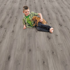 Misty Oak Laminate Flooring (ELT258AP) Elka 12 4V Aqua-Protect By Quick-Step