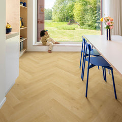 Nutmeg Oak Herringbone Laminate Flooring (IMD8243) Impressive Design By Quick-Step