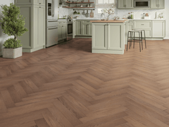 Oakleigh Deluxe 12mm Herringbone Romsey Laminate Flooring By Canopy Flooring