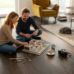 Smoked Oak Laminate Flooring (IMU8261) Impressive Ultra By Quick-Step