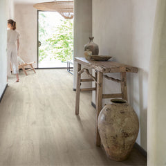 Reclaimed White Patina Oak Laminate Flooring (CL1653) By Quick Step