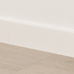 Clickable White Medium Skirting 126 (SFPSKCLICKWHITE126) By Quick Step